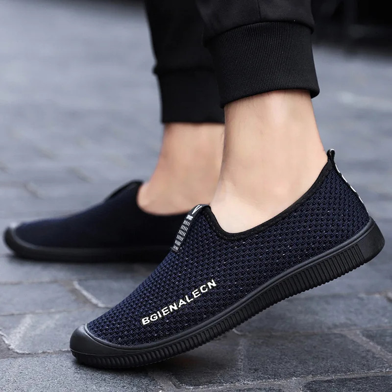 

Cheap Fashion Footwear Walking Sport Running Tennis Athletic Sneakers Mesh Breathable Shoes For Men