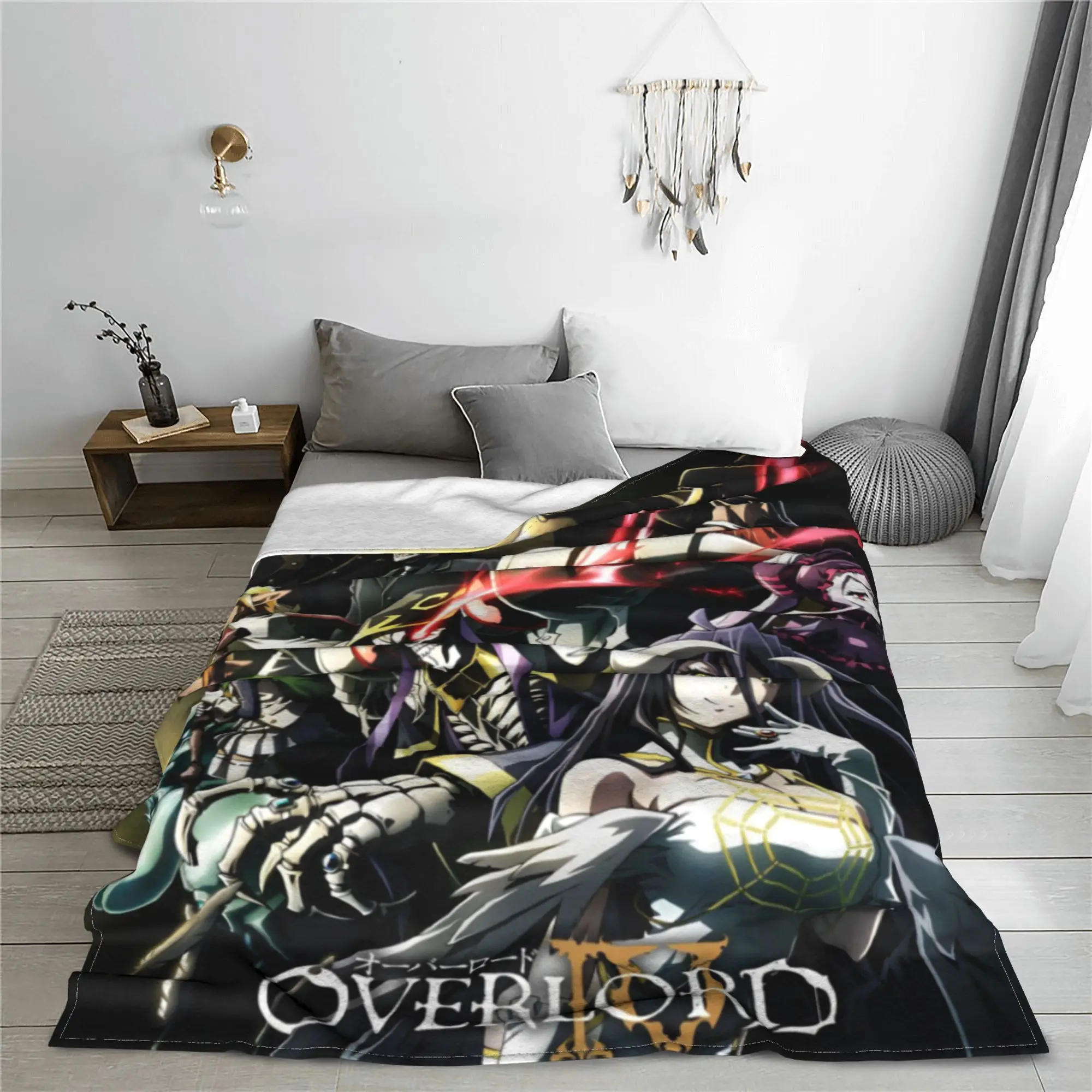 Overlord аниме Япония Манга флисовое одеяло Ainz Ooal платье забавные пледы домашний