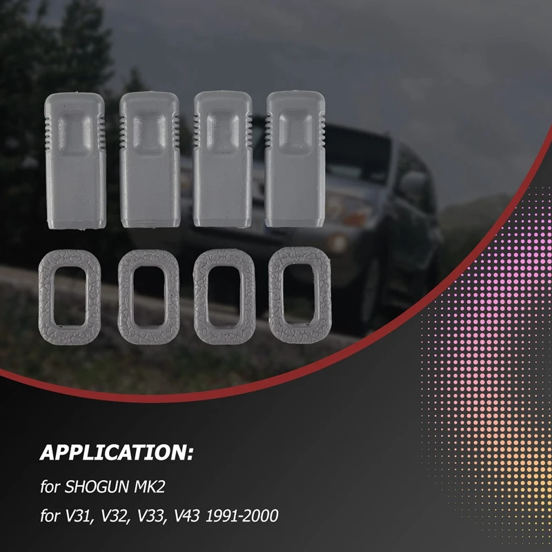 4-комплект дверных замков + вкладыш для Mitsubishi Pajero Montero V31 V32 V33 V43 SHOGUN MK2 MB 774548 МБ 775216