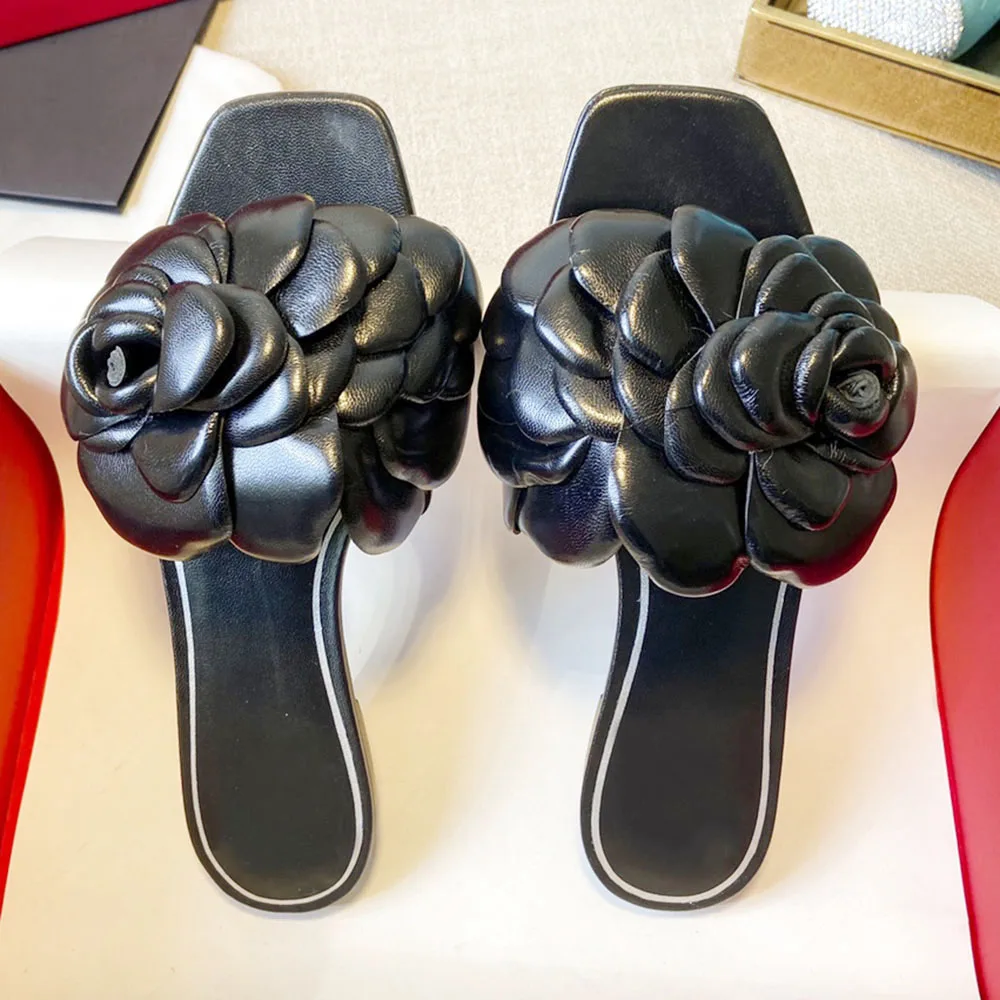 

2022 модная женская обувь, оптовая цена от производителя, обувь, модные сандалии с острым носком и розой, повседневные туфли на плоской подошв...