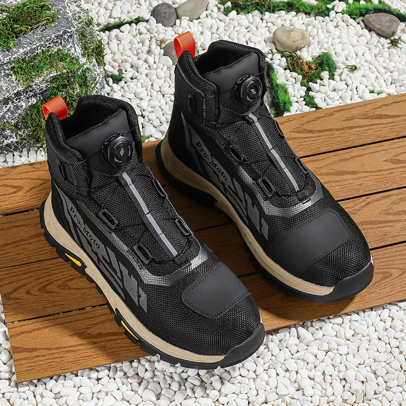 Ботинки для мотоциклистов Мужская мотоциклетная обувь Botas Moto Износостойкая