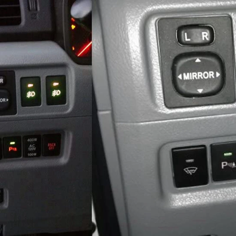 4-полюсный кнопочный переключатель 12 В с фотовспышкой для противотуманных фар