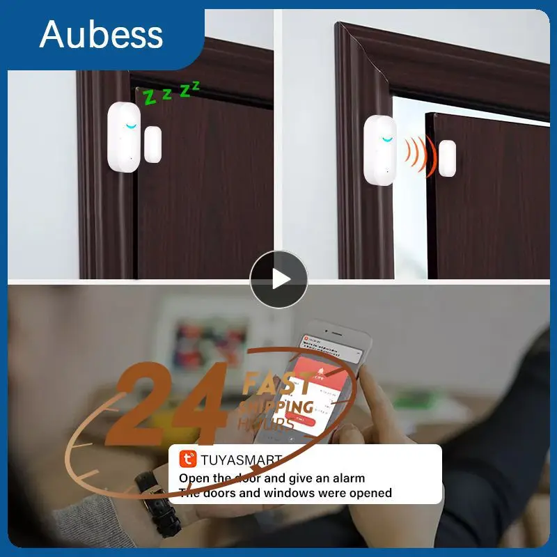 

5/10PCS Wireless Window Alarm Sensors Wifi Automation Curtain Open / Closed Detectors Smart Home Wifi Door Sensor Tuya Smart