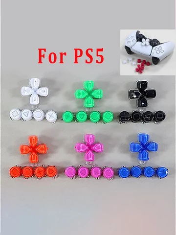 1 шт., сменная кнопка с кристаллами для контроллера PS5, Dpad и ABXY, триггерная кнопка, запасные части для PS5 V1 V2 V3, вариант