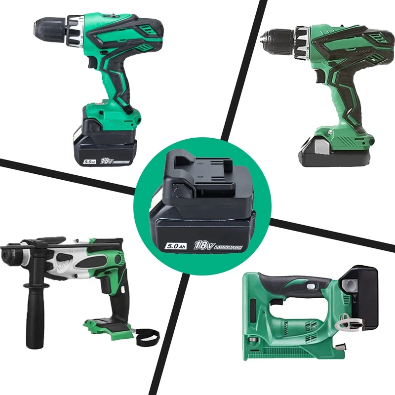 

Преобразователь аккумулятора для Makita BL1850 BL1860 18 В Аккумулятор для Hitachi 18 в BSL1830C BSL1815X BSL1815S BSL1830 аккумулятор