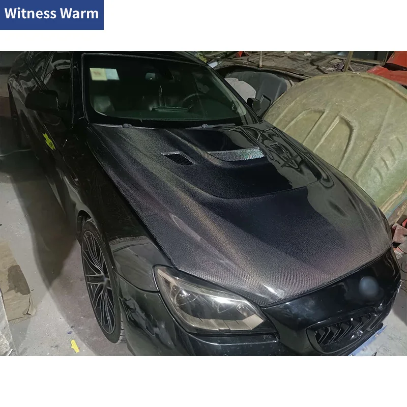 Углеродное волокно/неокрашенное/коное автомобильное крышка капота двигателя