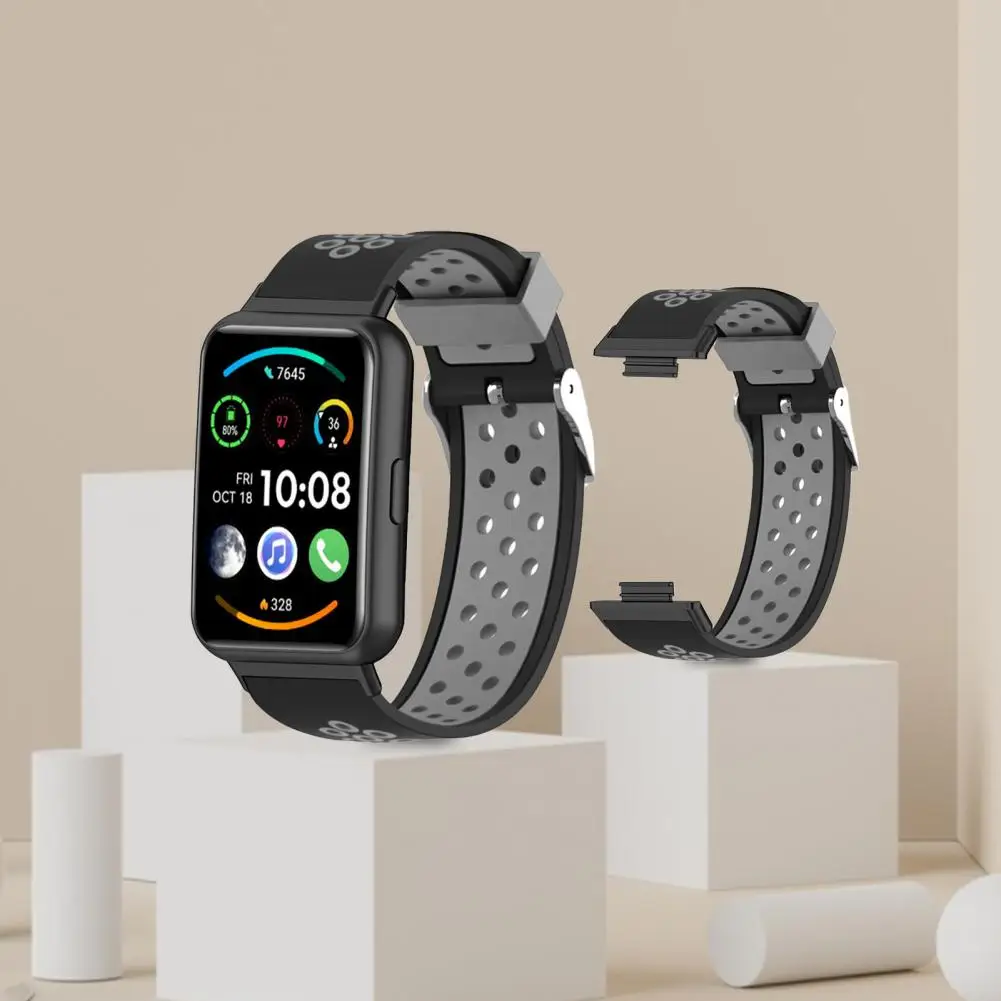 

Watch Belt Elastic Soft Skin-affinity Sports Watch Belt Replacement Wristwatch Band for Huawei Watch Fit 2