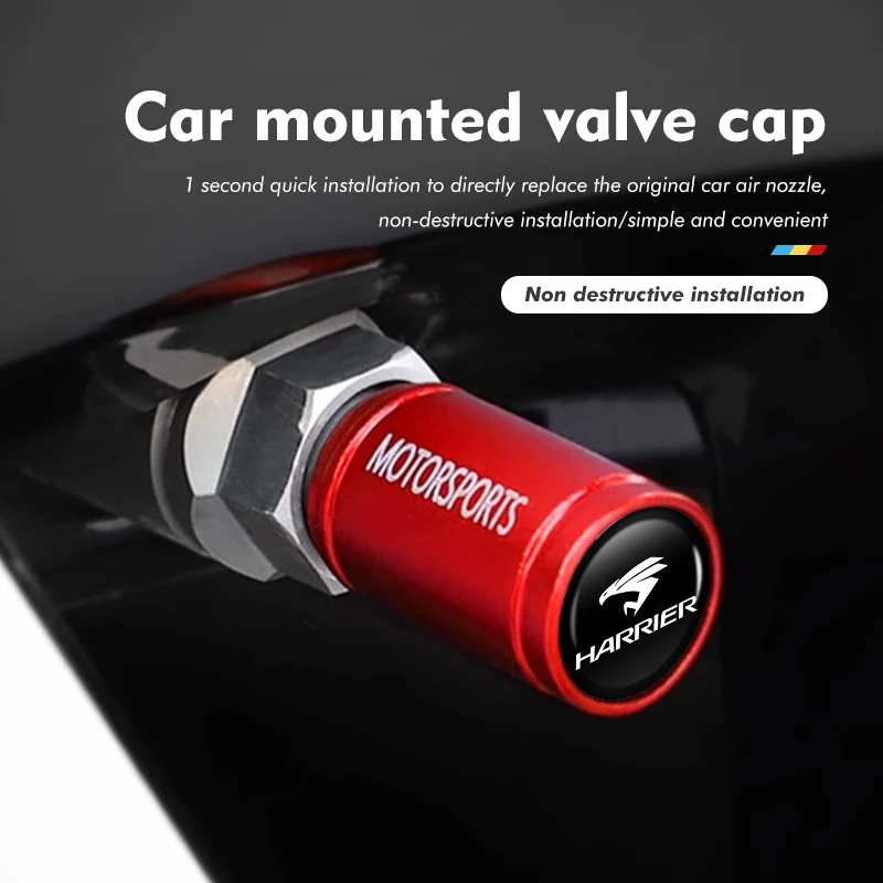 Для Toyota 4 шт. ступица колеса автомобиля колпачок штока клапана Декор мотоцикл