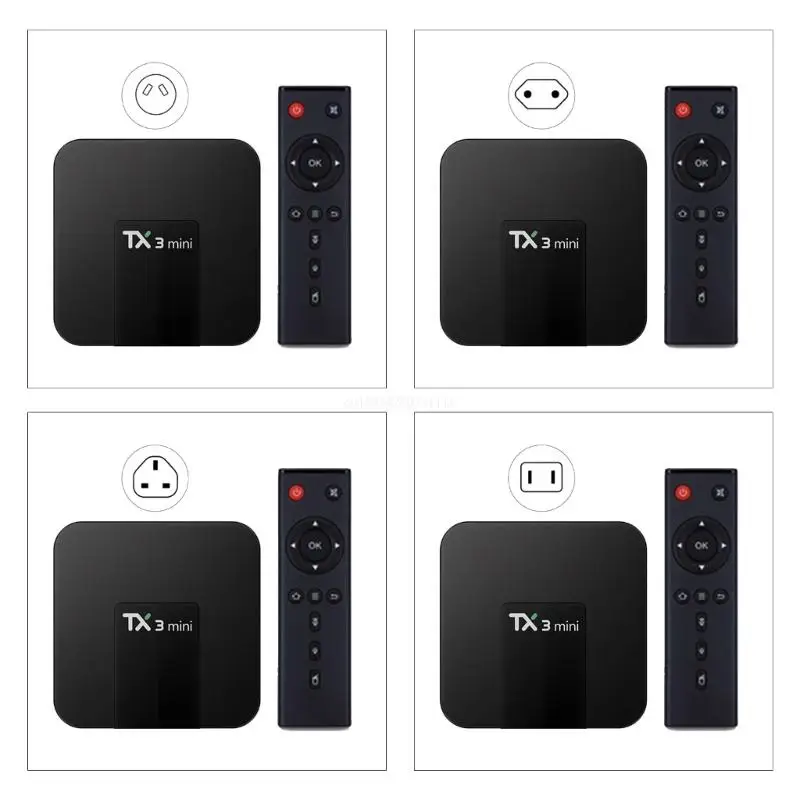 

TX3 Mini 2G+16G Receiver 2.4/5Ghz WIFI BT4.0 OTG Media Player BOX ATV Dropship