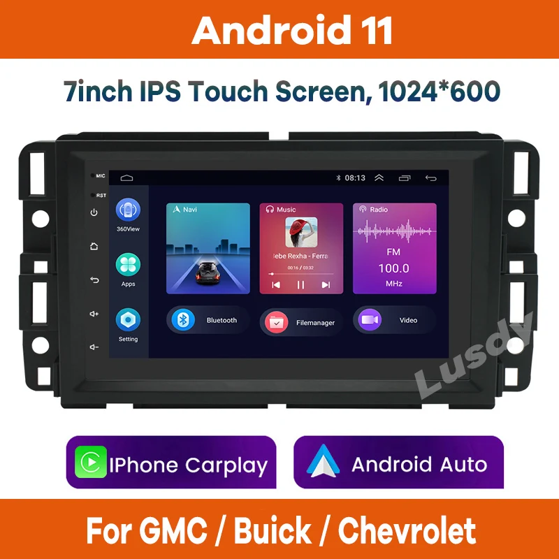 

Android Car Multimedia Player Radio GPS for GMC Chevrolet Buick Enclave Yukon Acadia Equinox Auto Stereo Video CarPlay Headunit