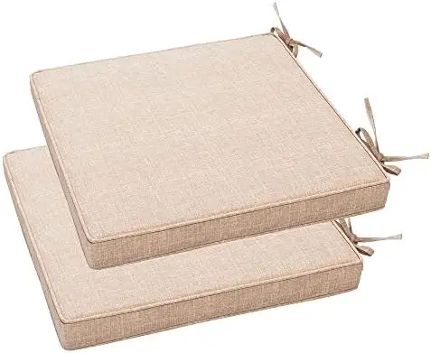 

Водонепроницаемая квадратная подушка для угловых сидений, 18x18x2,5 дюймов, 2 упаковки, устойчивые к атмосферным воздействиям подушки для сидений, для внутреннего дворика и сада