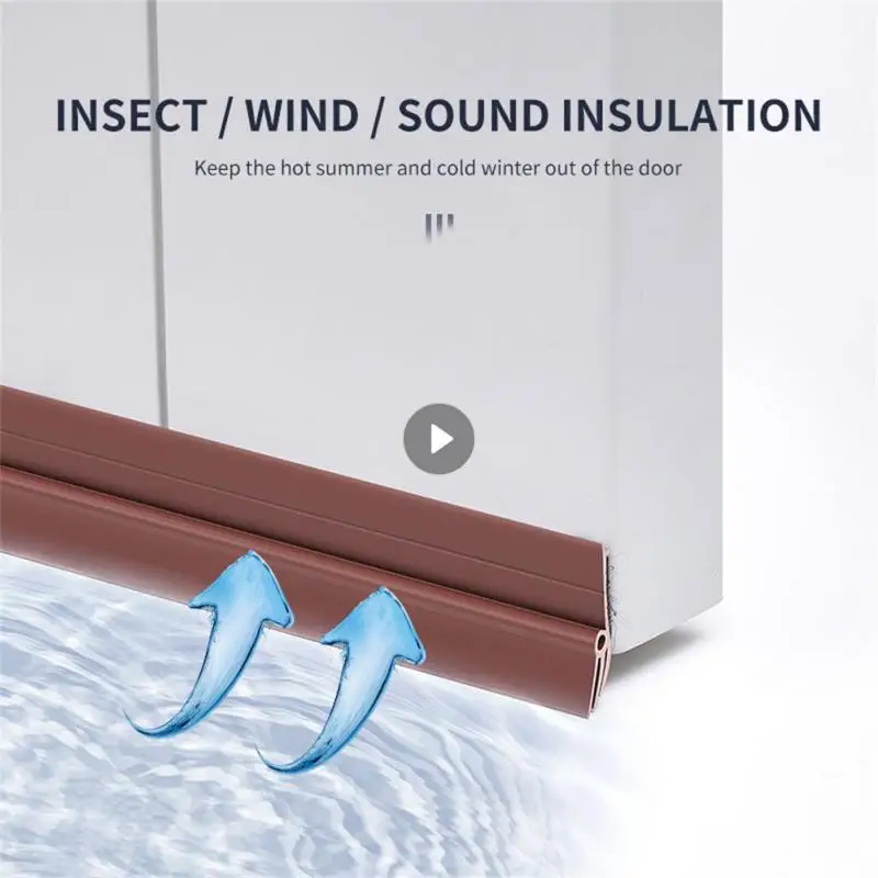 

Silicone Self-Adhesive Weather Stripping Under Door Window Seal Strip Noise Weatherstrip Draft Stopper Sweep Strip Door Seal