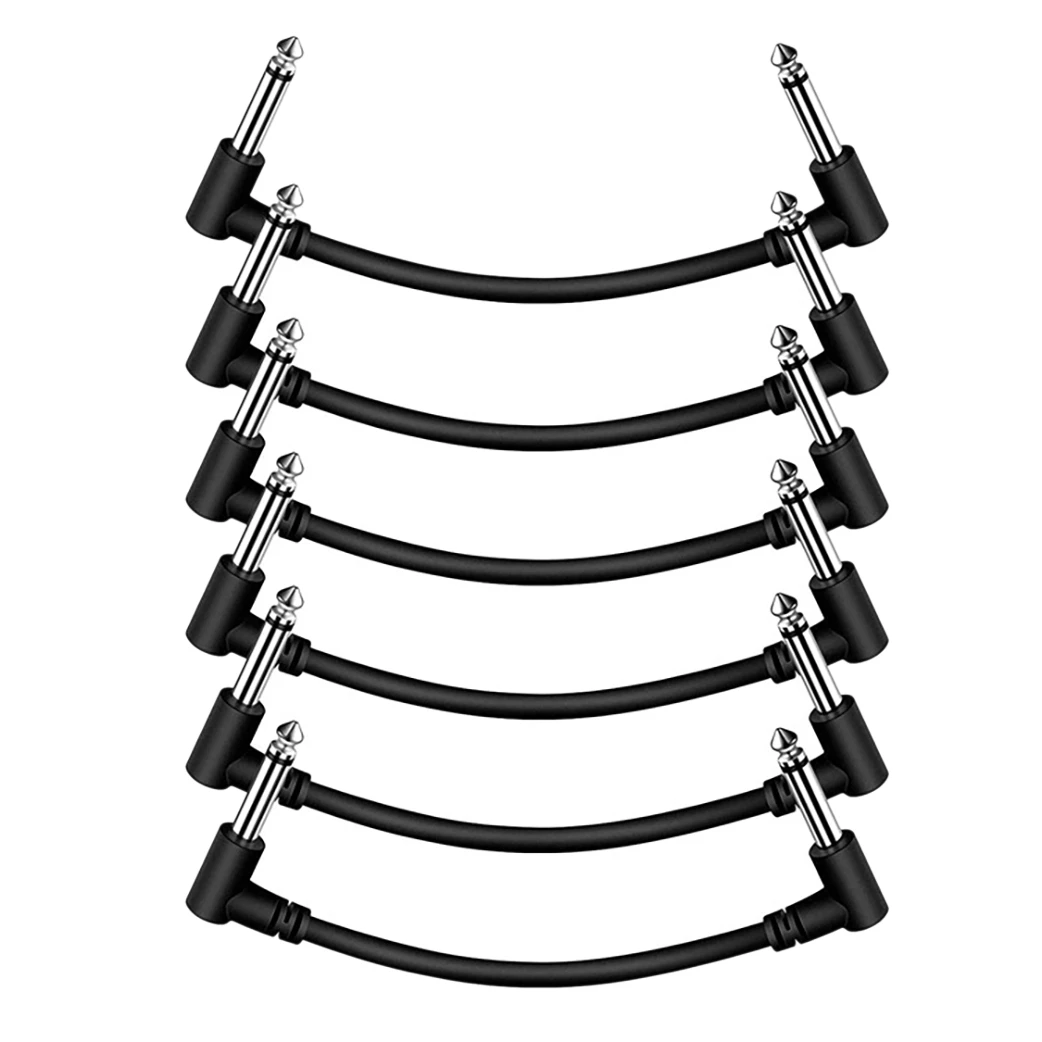 6-дюймовый бесшумный гитарный Cord1/4-дюймовый гитарный Педальный кабель педаль для создания музыкальных эффектов Соединительный кабель для гитары/педали для басов