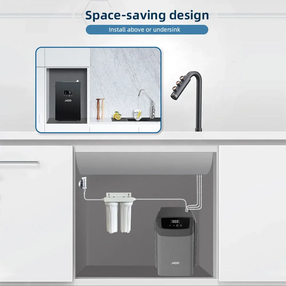 Классический кухонный кран из нержавеющей стали с мгновенным охлаждением и