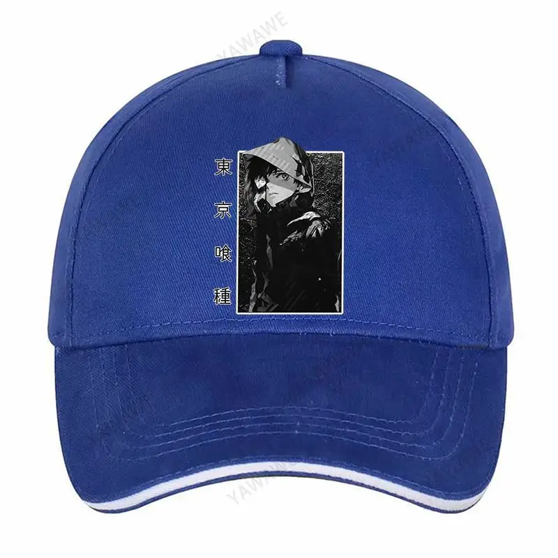 

Kaneki Ken Snapback Cap for Men Fishing Hat Tokyo Ghoul Baseball Cap Japanese Anime Manga Solid Sunhat Summer Boyfriend Caps