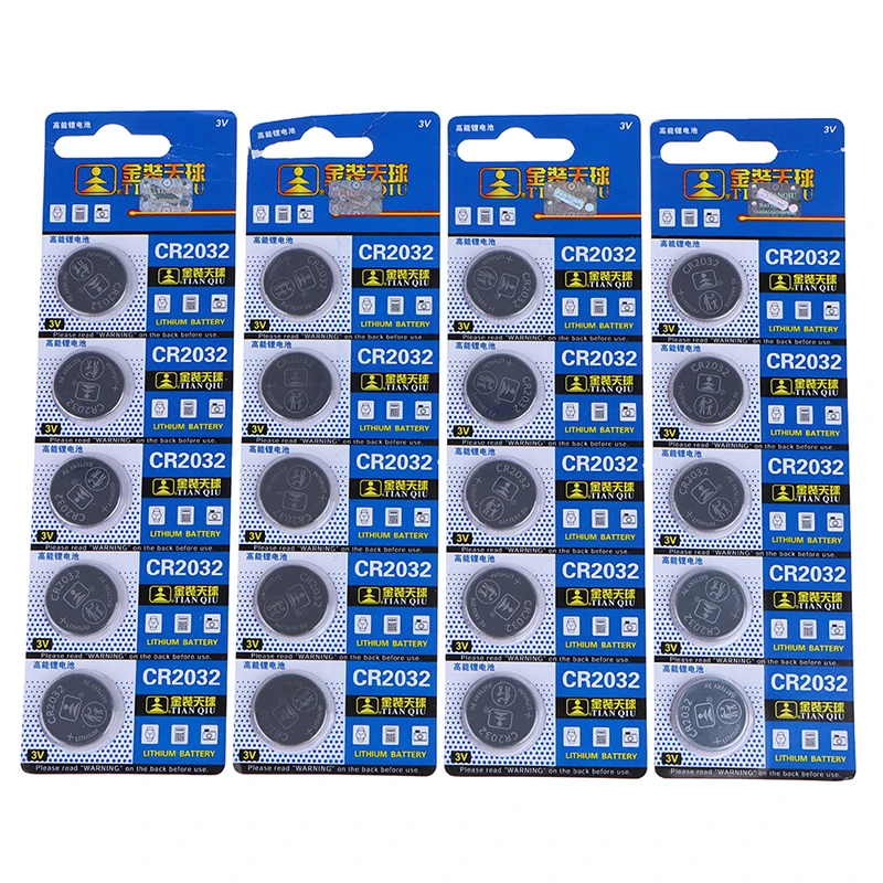 

2/5PCS CR2032 CR 2032 3V Lithium Battery For Toy Watch Car Remote Control Calculator Motherboard Button Coin Cell Button Cell