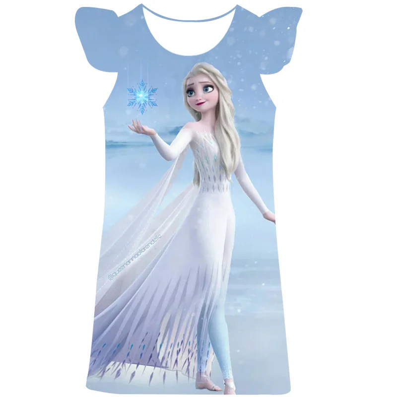 

2022 New Elsa Dress Girls Summer Dress Princess Cosplay Costume Dresses For Kids Christmas Birthday Fancy Party Vestidos Menina