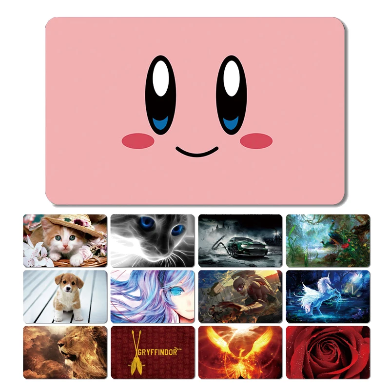 

Модные Мультяшные аниме животные самолёт автомобиль цветок искусственная наклейка для кредитной карты маленький большой без чипа