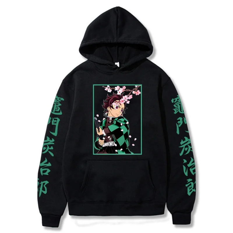 

2022 Anime Demon Slayer Hoodie Kamado Tanjirou Printed Hoodies New Manga Harajuku Y2k Hooded Sweatshirts Tops Pullovers Unisex