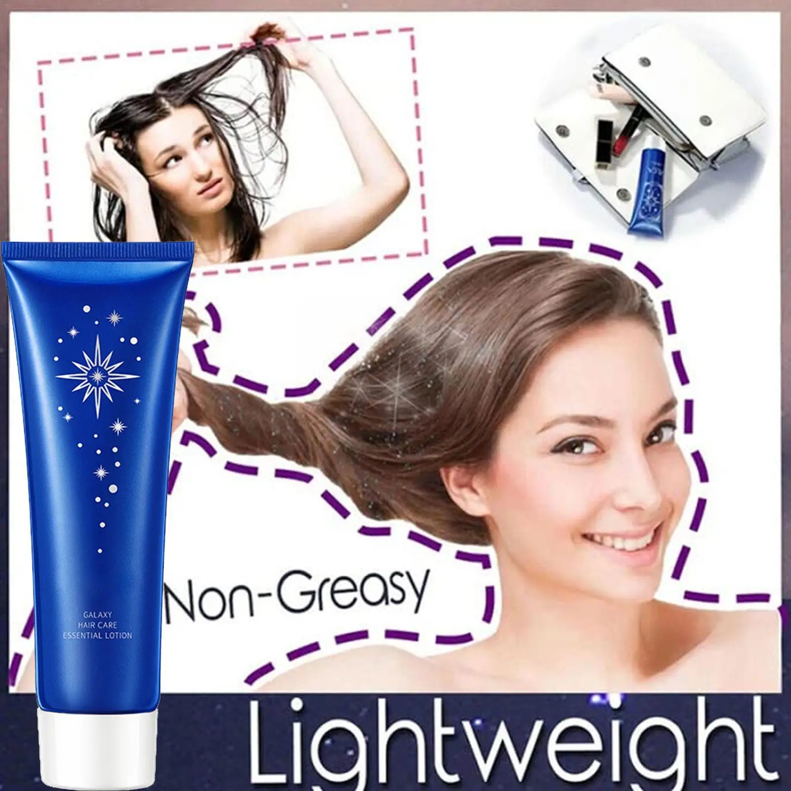 

Leave-On Galaxy Hair Mask Repairs Damage Restore Soft Hair For All Hair Types Keratin Hair & Scalp Treatment Hair Loss P9A2