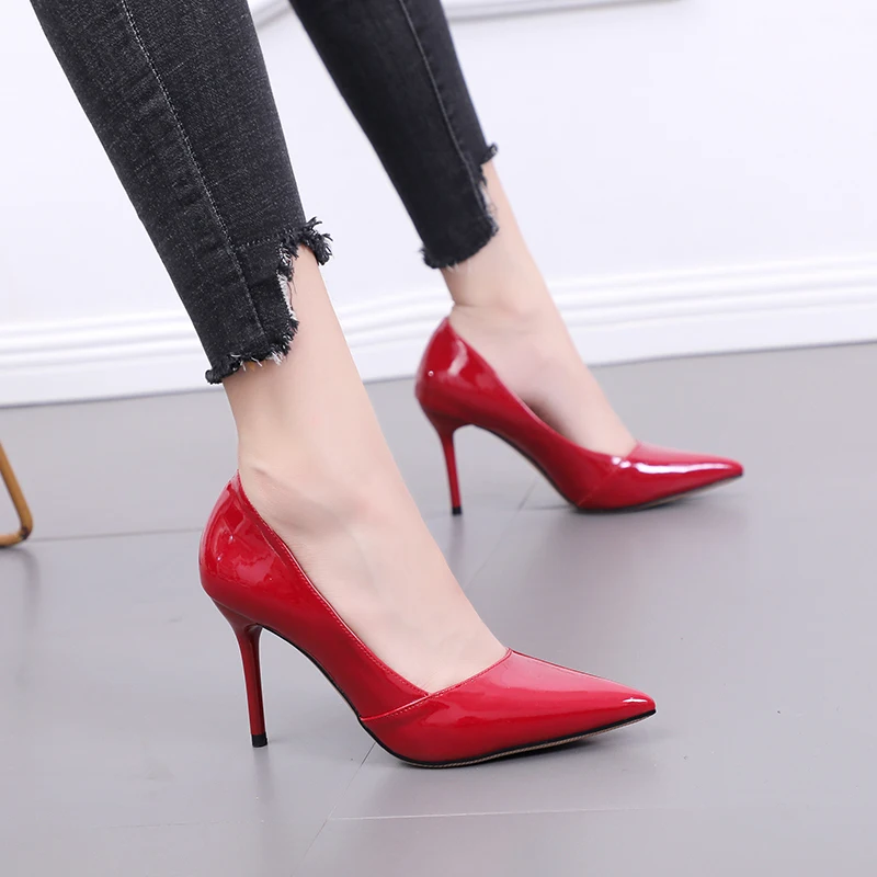 

Привлекательные женские туфли на высоком каблуке, новые кружевные свадебные туфли для вечеринки, женская обувь, тонкие удобные повседневные банкетные туфли для женщин