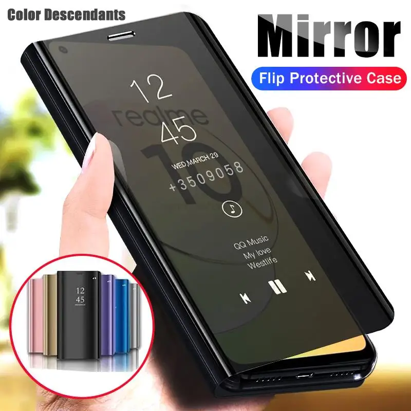 Чехол для Huawei Honor 7A Pro AUM L29 с покрытием 5,7 дюйма, флип-чехол с зеркальным покрытием и подставкой, кожаный чехол с полным покрытием для Huawei Honor 7A, Honor7A, DUA L22