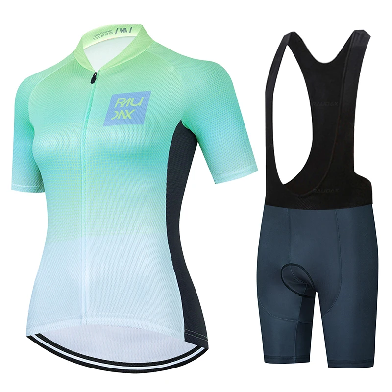 

Одежда для велоспорта RAUDAX, 2022, женский летний комплект из Джерси с коротким рукавом, женская одежда для горного велосипеда, одежда для велос...