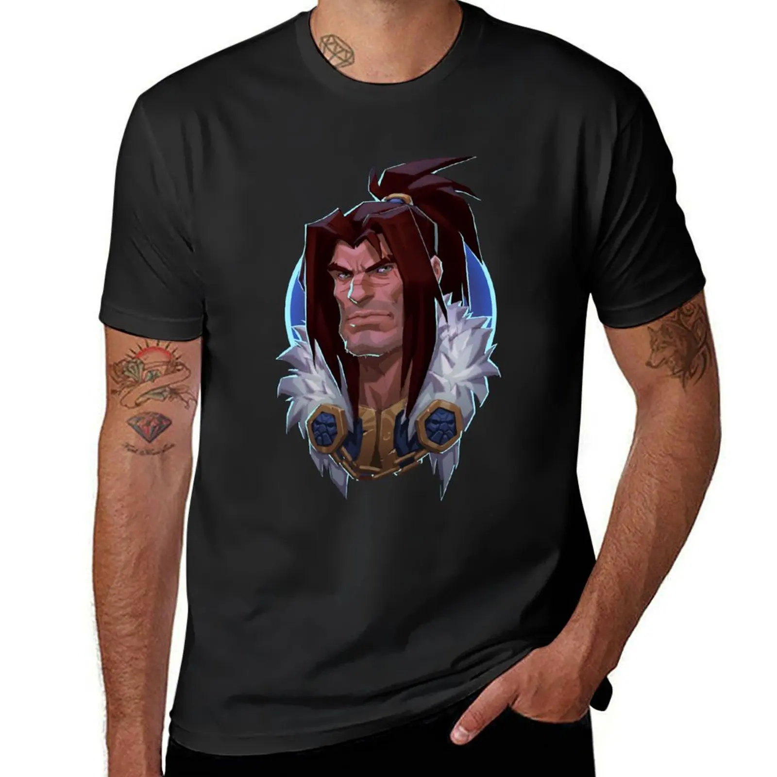 Футболка Varian Wrynn с индивидуальным произведением забавные футболки мемми