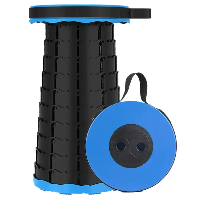 

Superior Quality Black 400lbs Capacity Lightweight Collapsible Stool, Perfect for Camping and Suitable for Both Adults and Child