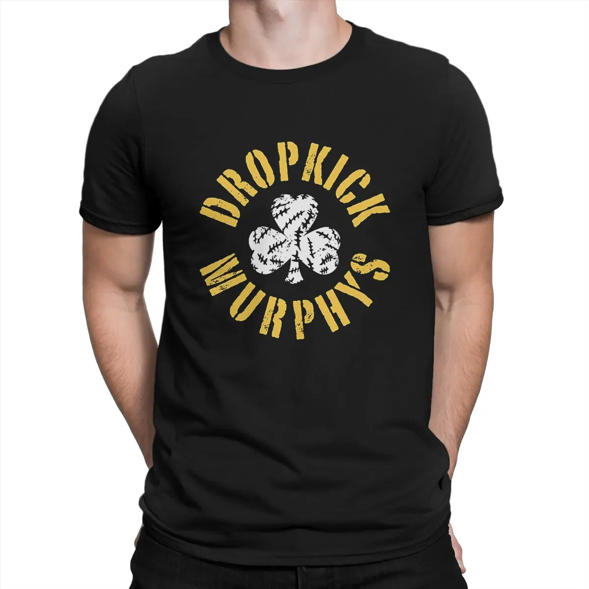 

Fashion Rock Band T-Shirt Men Round Neck 100% Cotton T Shirts Dropkick Murphys Short Sleeve Tees Party Tops