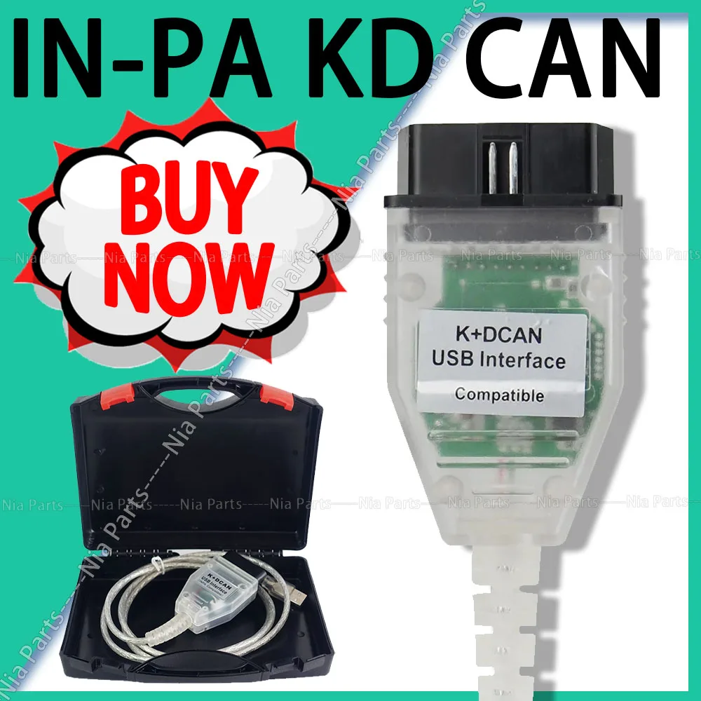 Диагностический сканер obd2 с USB-интерфейсом IN-PA USB interface K D CAN B-MW FTDI Chip scanner inspection tools