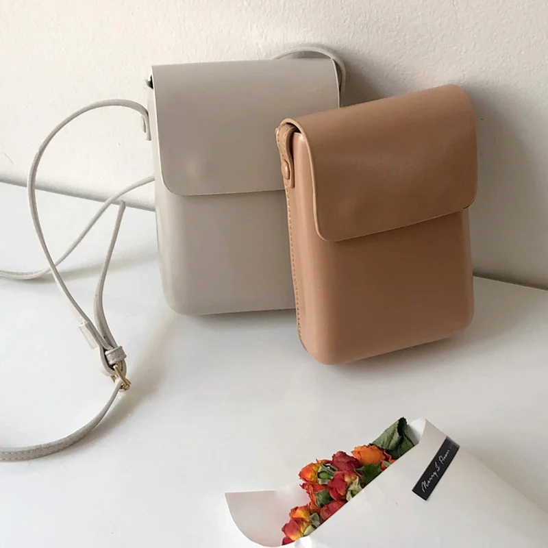 

New Women Handbags Fashion Pu Leather Shoulder Bags Female Luxury Large Capacity Crossbody Bags Small Solid Flap Phone Purse