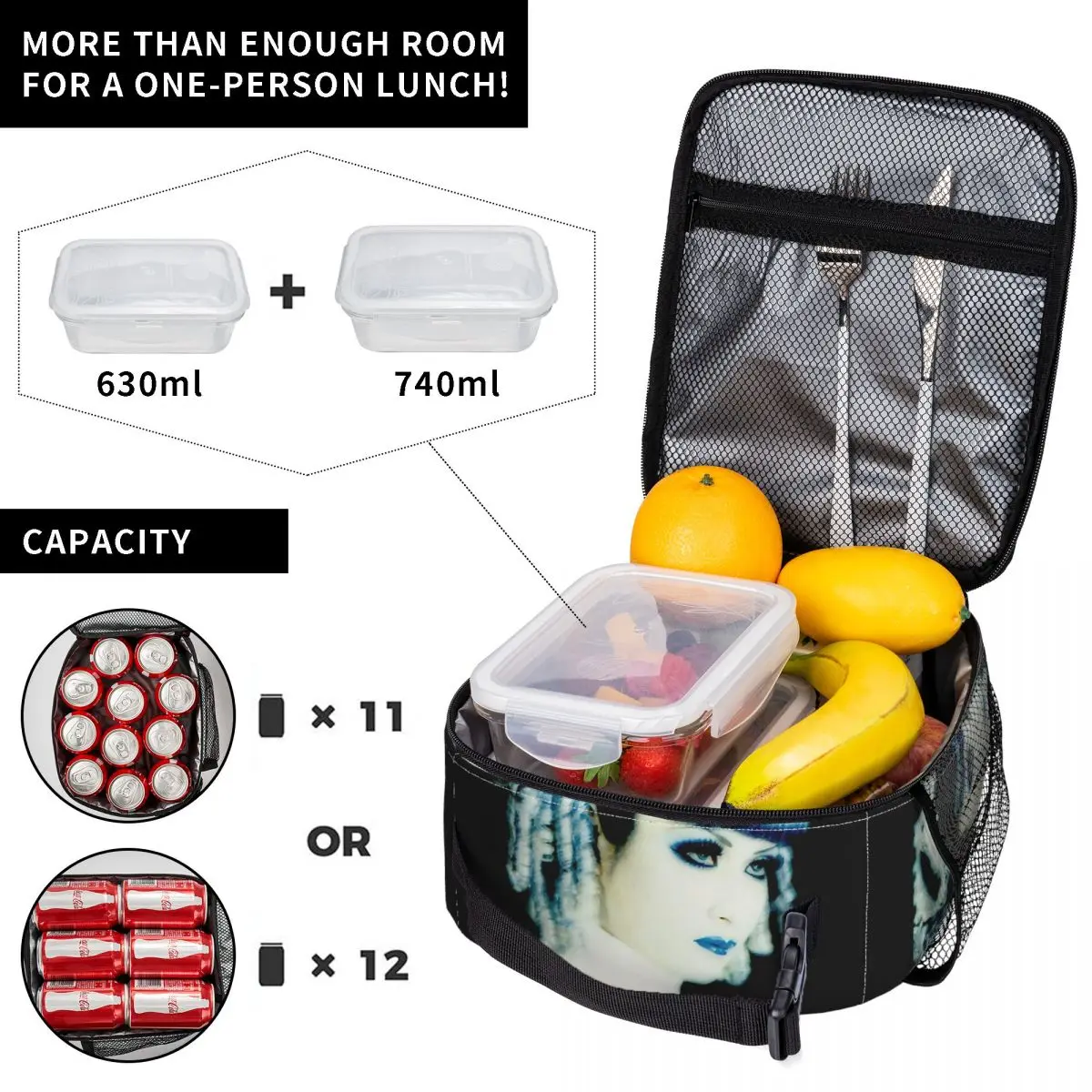 Многоразовый Ланч-бокс Malice Mize для женщин многофункциональный термоохладитель в