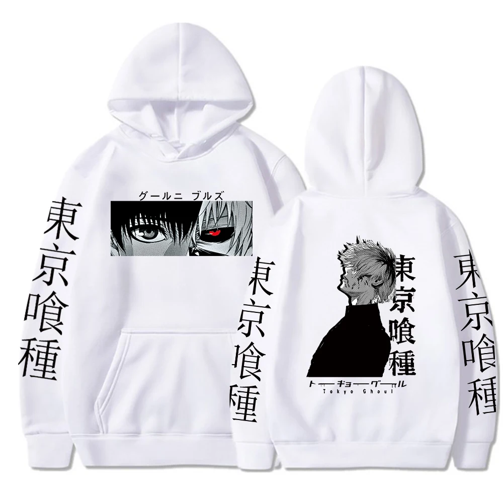 

Tokyo Ghoul Hoodie Ken Kaneki Graphic Print Pullovers Casual Tops Hip-Hop Streetwear，Harajuku Anime Hoodie