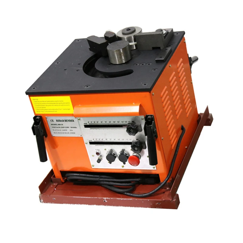 

4-25mm 110v 220v iron bar bender cutter construction steel bar bending cutting machine RB-25 rebar bender
