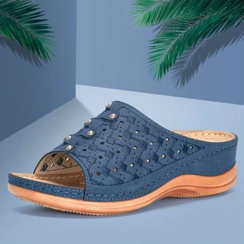 

Women's PU Leather Shoes Comfy Platform Flats Sole Ladies Casual Soft Big Toe Foot Correction Sandal Orthopedic Bunion Corrector