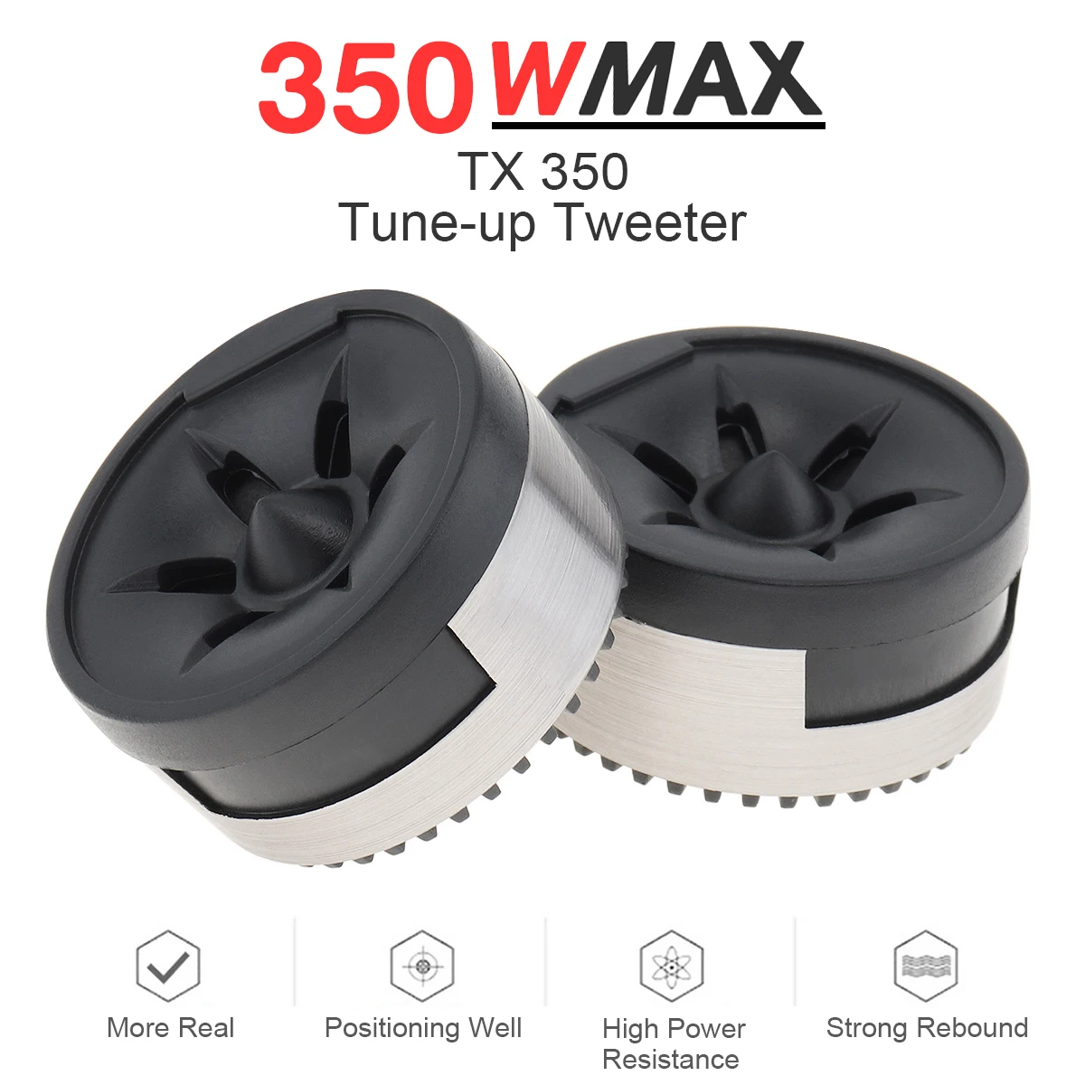 2pcs Universal 350W High Efficiency Mini Dome Tweeter Speakers for Car Audio System 2pcs Universal 350W High Efficiency Mini Dome Tweeter Speakers for Car Audio System