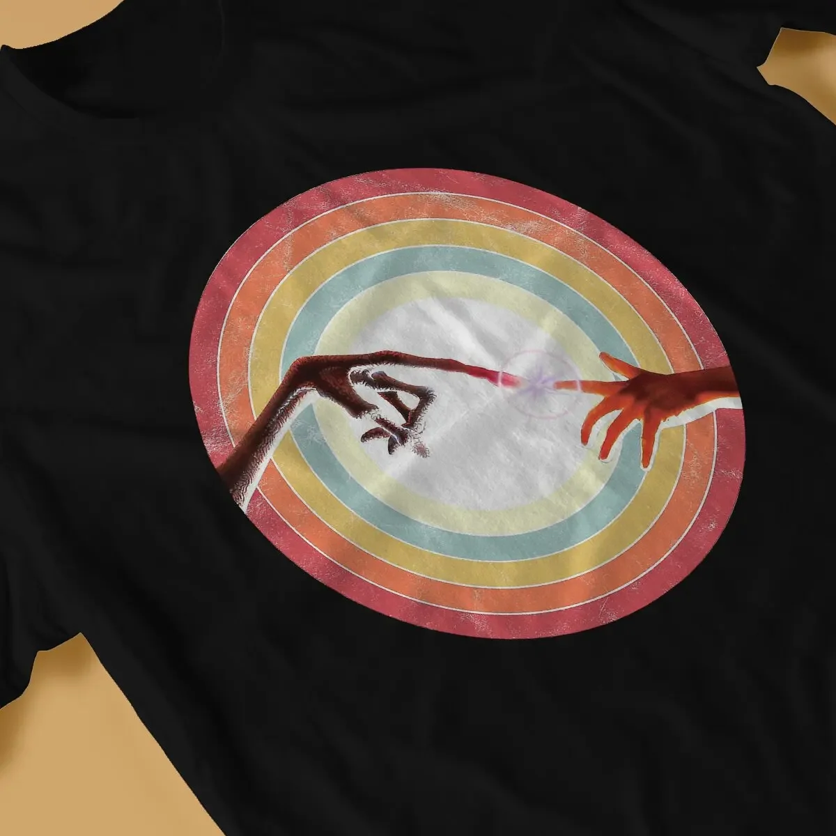 Футболка мужская хлопковая в стиле ретро тенниска с короткими рукавами и