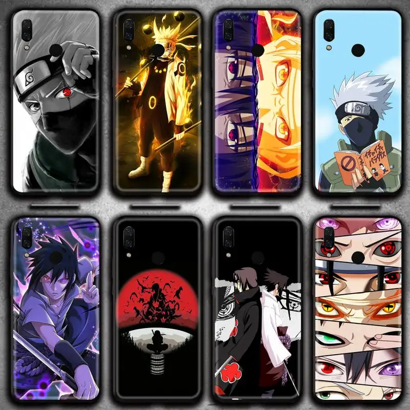 

Anime Naruto Kakashi Sasuke Phone Case for Huawei Y6P Y8S Y8P Y5II Y5 Y6 2019 P Smart Prime Pro