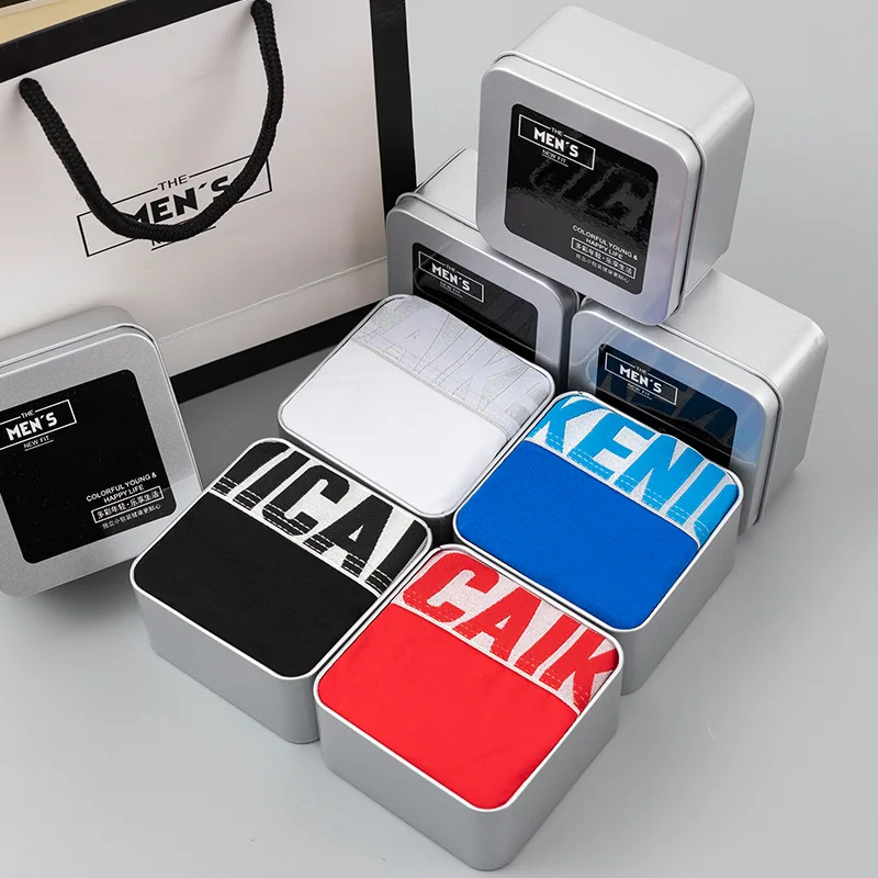 Men's Panties Set Men Underwear Men's Shorts Man Underpants Cotton Ropa Interior Hombre Calzoncillos Breathable Elastic Boxer