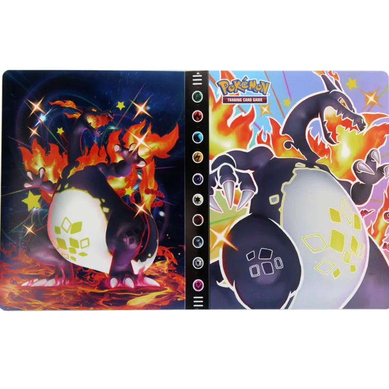 

240 Pieces Anime Pokemon Card Book Collection Album Card Book Collection Toys Birthday Gifts Collection Gifts for Friends