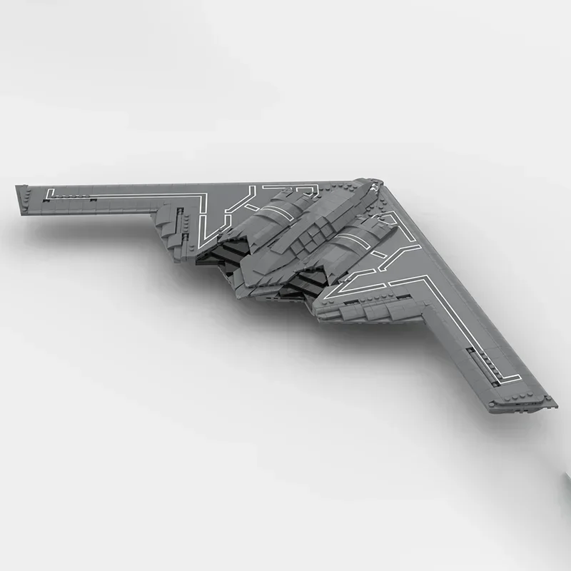 MOC строительные блоки бомбардировщик B-2 1:72