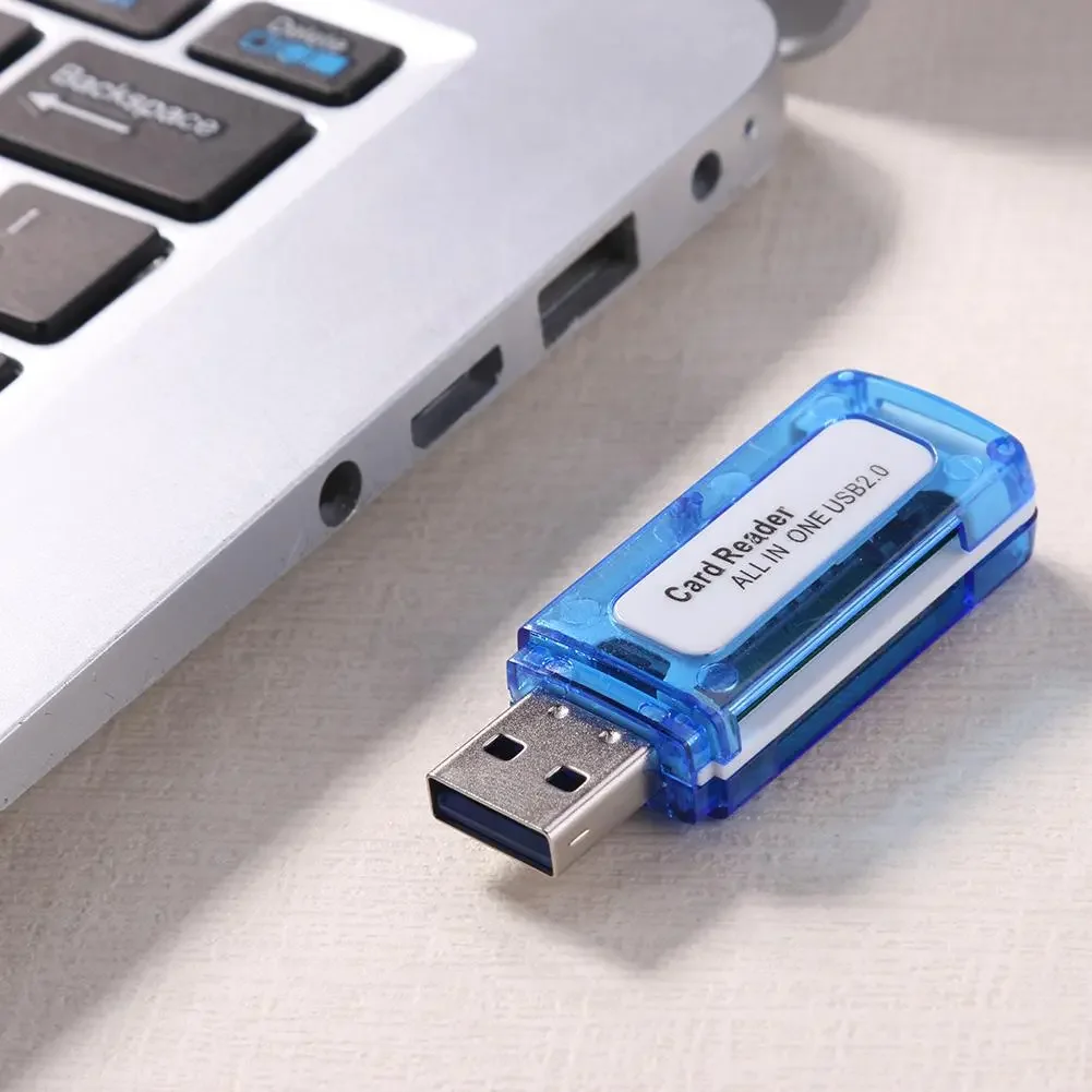 

Laptop Card Reader High-speed USB 2.0 Interface Portable Plug and Play Card Reader for MicroSD SD TF MS micro M2