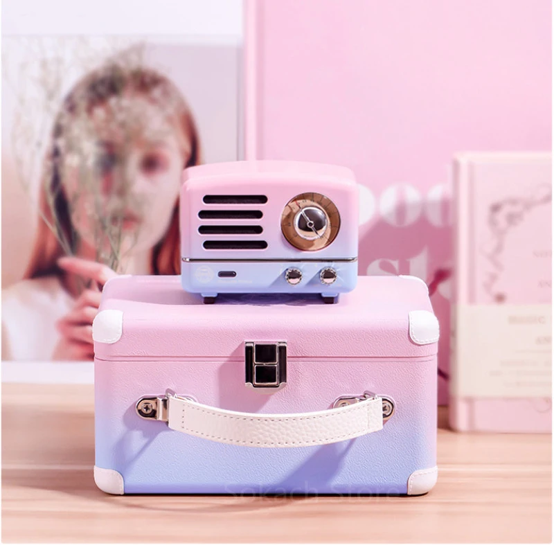 

New Mao Wang OTR Little Prince Vapor Wave Gradient Wireless Bluetooth Speaker Radio Portable retro speaker with gift box