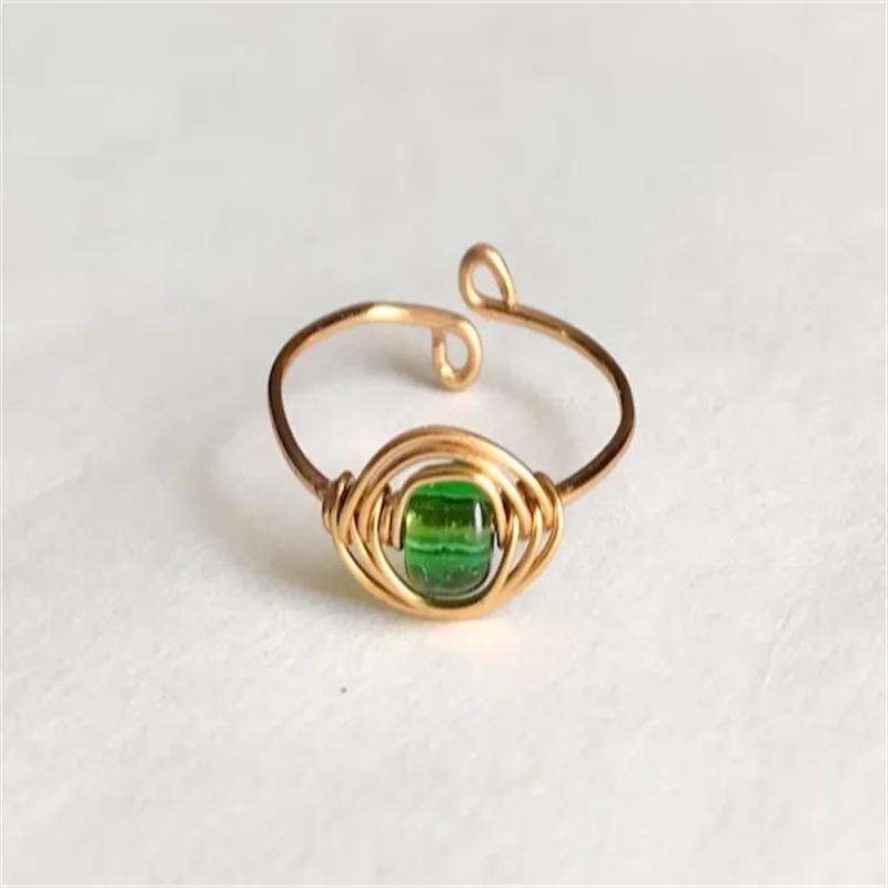 

New Ring Open Adjustable Emerald Ring Aesthetic Jewelry for Woman Man Friends Gift Stephen Strange Eye of Agamotto
