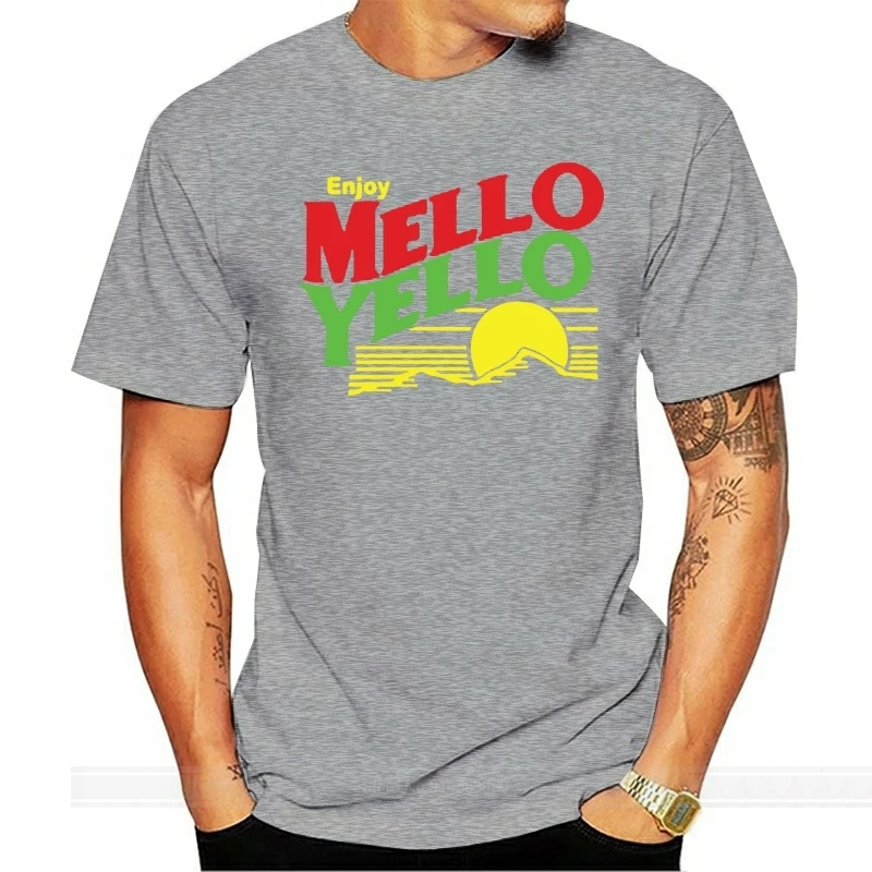 

MELLO YELLO T SHIRT COLE TRICKLE 51 DAYS OF THUNDER RETRO VINTAGE BLACK MENS TEE