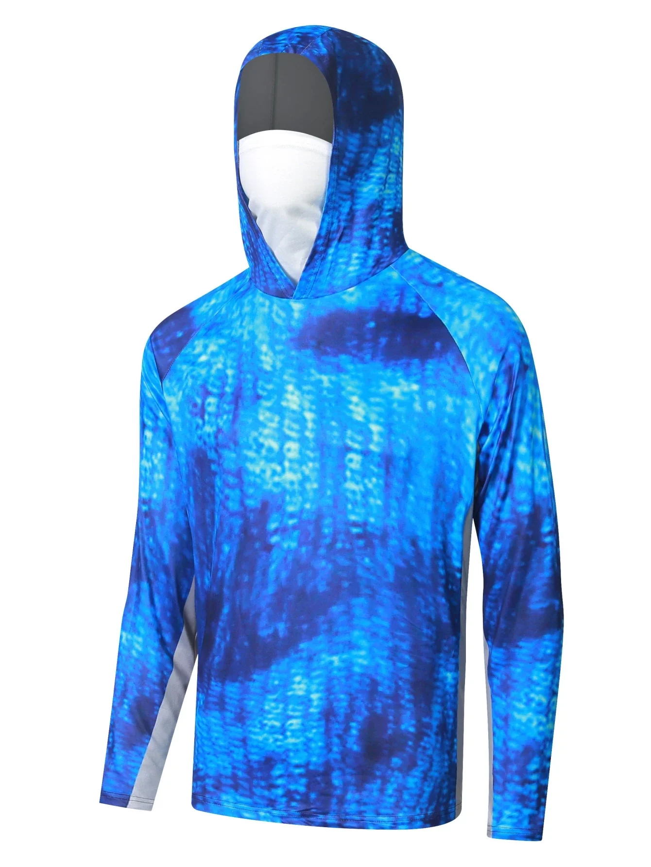 Мужская модель с маской УФ-защита для шеи мужская флисовая толстовка Флисовая