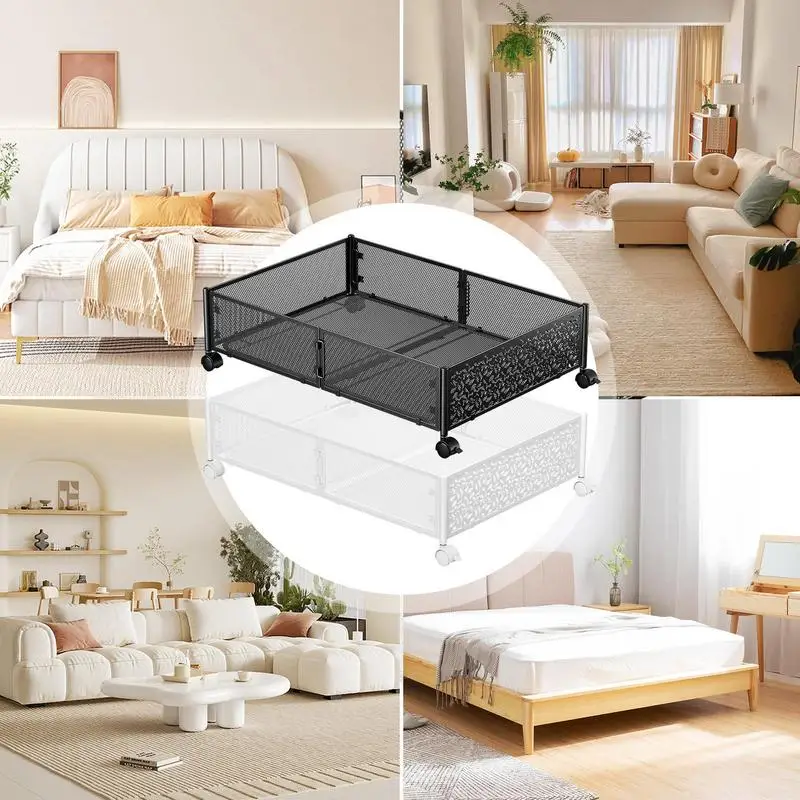 

Under Bed Rolling Storage Shoe Underbed Storage Containers Foldable Bedroom Storage Organization Under Bed Storage Bins Drawer