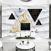 custom any size modern minimalist geometric marble photo mural wallpaper living room tv background wall decoration 3d wall cloth