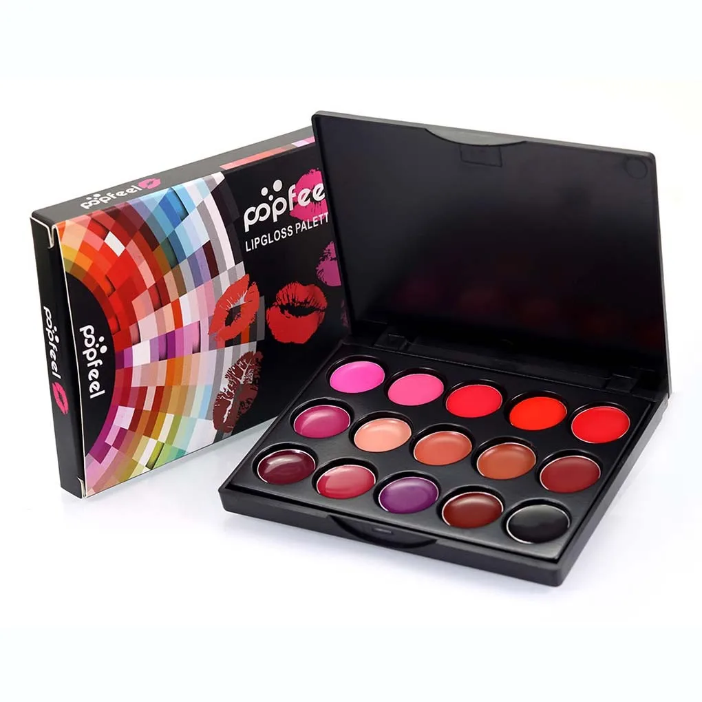 

15 Colors Women Lipstick Moisturizing Long Lasting Lip Gloss Palette Girls Nude Cosmetic Makeup Lip Tools Female Comestics